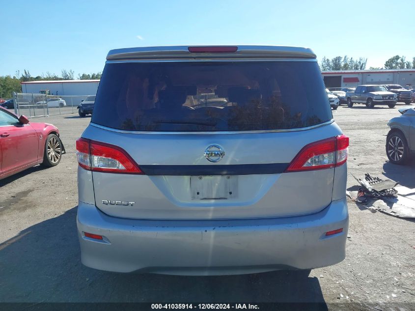 2016 Nissan Quest Platinum/S/Sl/Sv VIN: JN8AE2KP6G9153309 Lot: 41035914