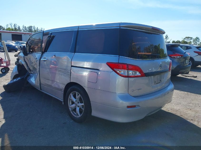 2016 Nissan Quest Platinum/S/Sl/Sv VIN: JN8AE2KP6G9153309 Lot: 41035914