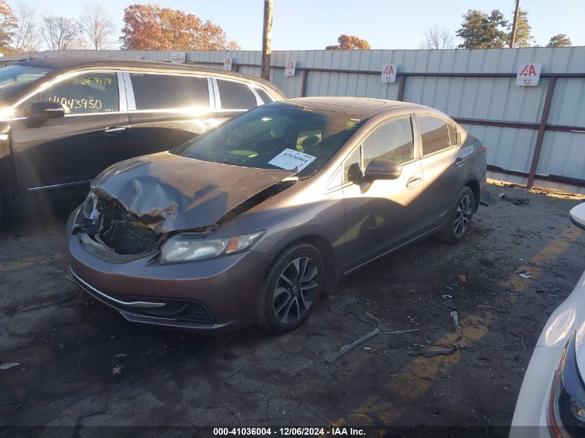 VIN 19XFB2F83FE037945 2015 Honda Civic, EX no.2