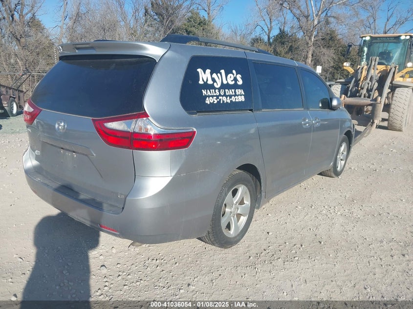 Vin: 5tdkz3dc0hs790977, lot: 41525980, toyota sienna le 8 passenger 20174