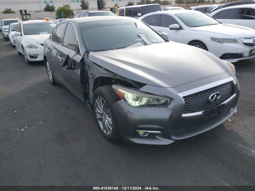 VIN JN1BV7AP7EM681226 2014 Infiniti Q50, Premium no.1