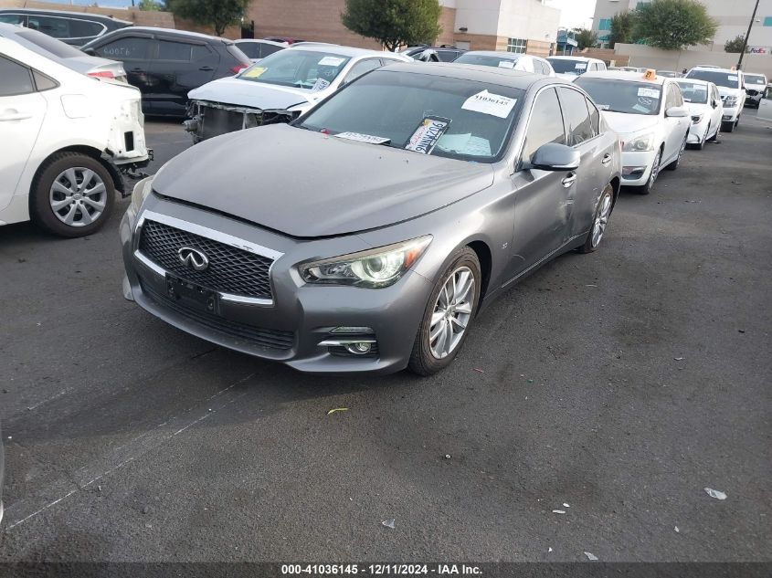 VIN JN1BV7AP7EM681226 2014 Infiniti Q50, Premium no.2