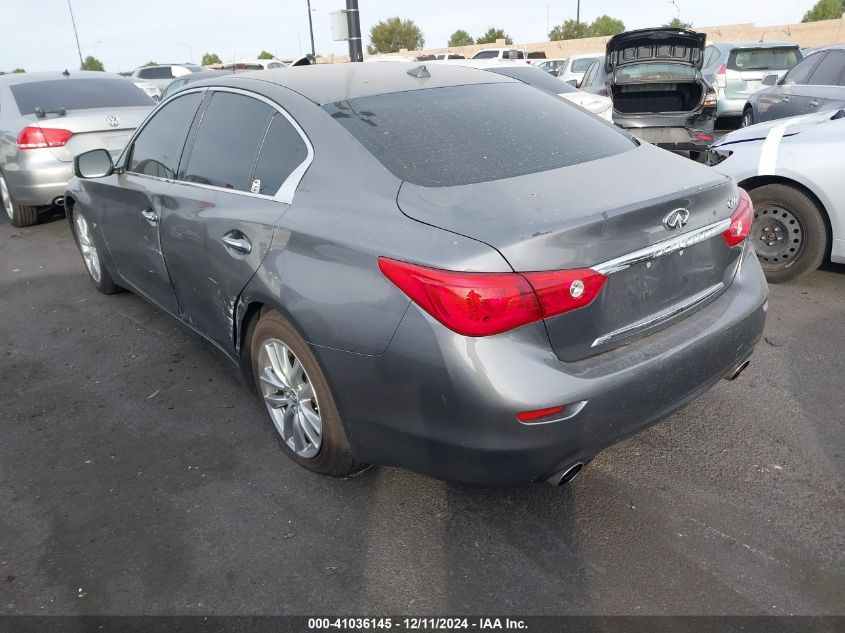 VIN JN1BV7AP7EM681226 2014 Infiniti Q50, Premium no.3