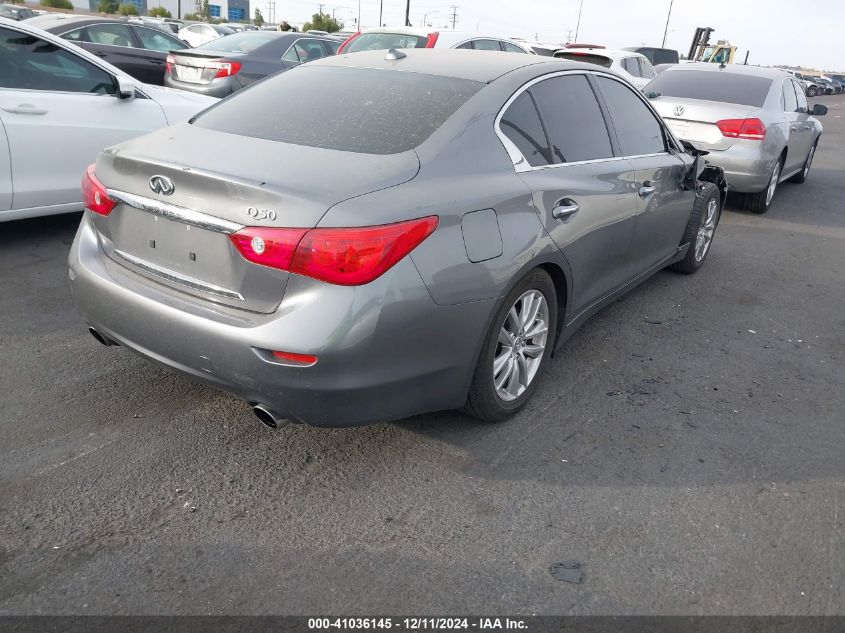 VIN JN1BV7AP7EM681226 2014 Infiniti Q50, Premium no.4