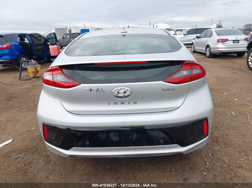 2018 Hyundai Ioniq Hybrid Limited VIN: KMHC05LC9JU068125 Lot: 41036227