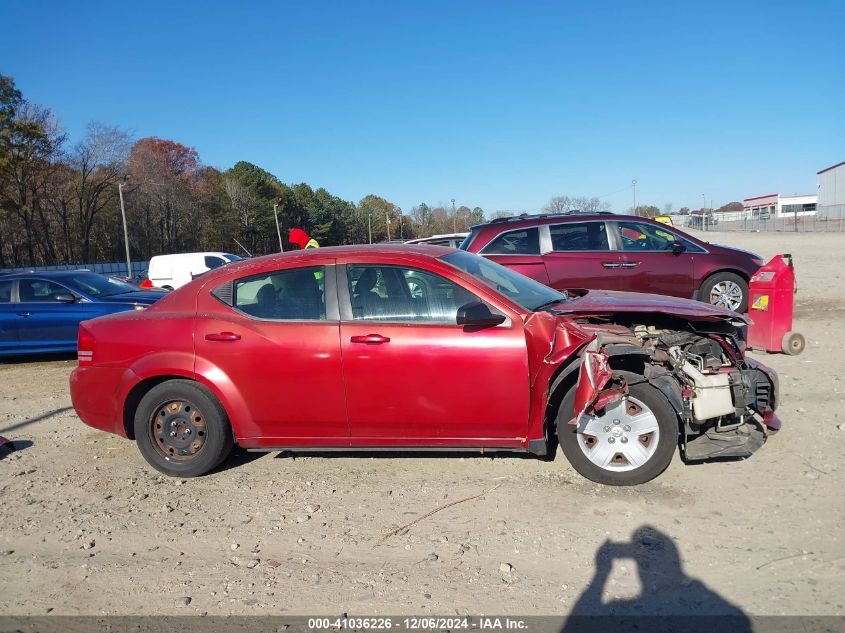 2008 Dodge Avenger Se VIN: 1B3LC46J98N190739 Lot: 41036226
