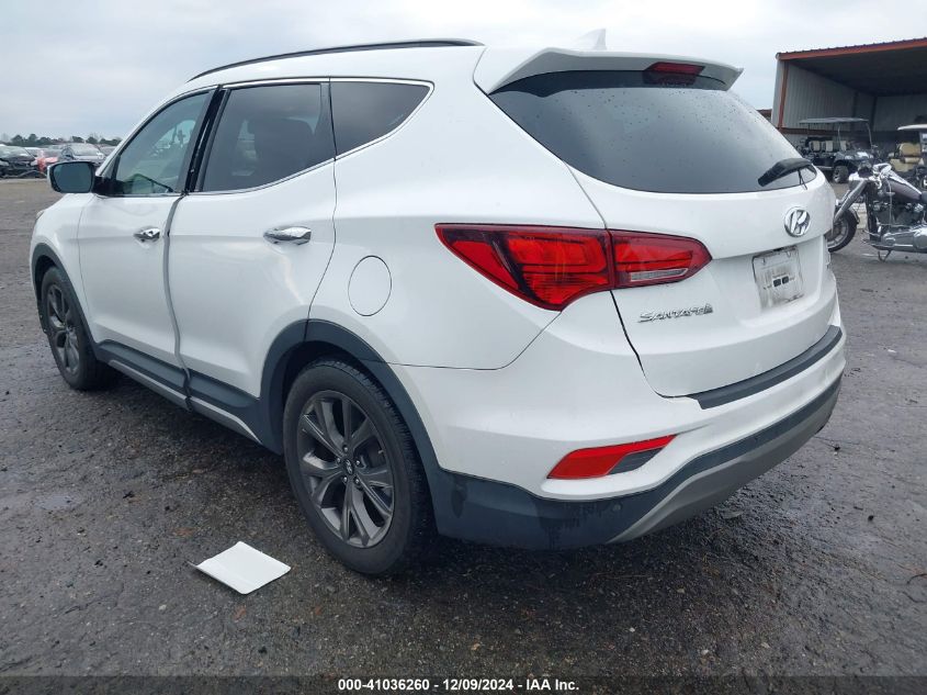 VIN 5XYZW4LA2HG482641 2017 Hyundai Santa Fe, Sport... no.3