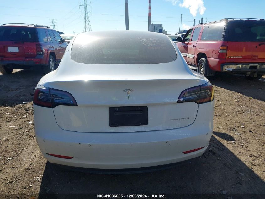 2019 Tesla Model 3 Long Range/Performance VIN: 5YJ3E1EBXKF469552 Lot: 41036525