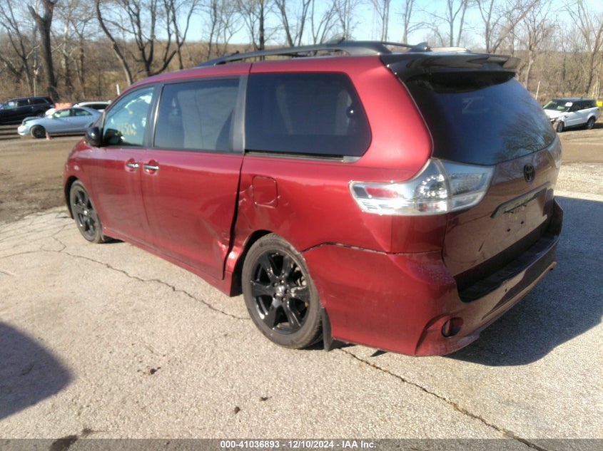 Vin: 5tdxz3dc8ls024848, lot: 41526819, toyota sienna se/se premium 20203