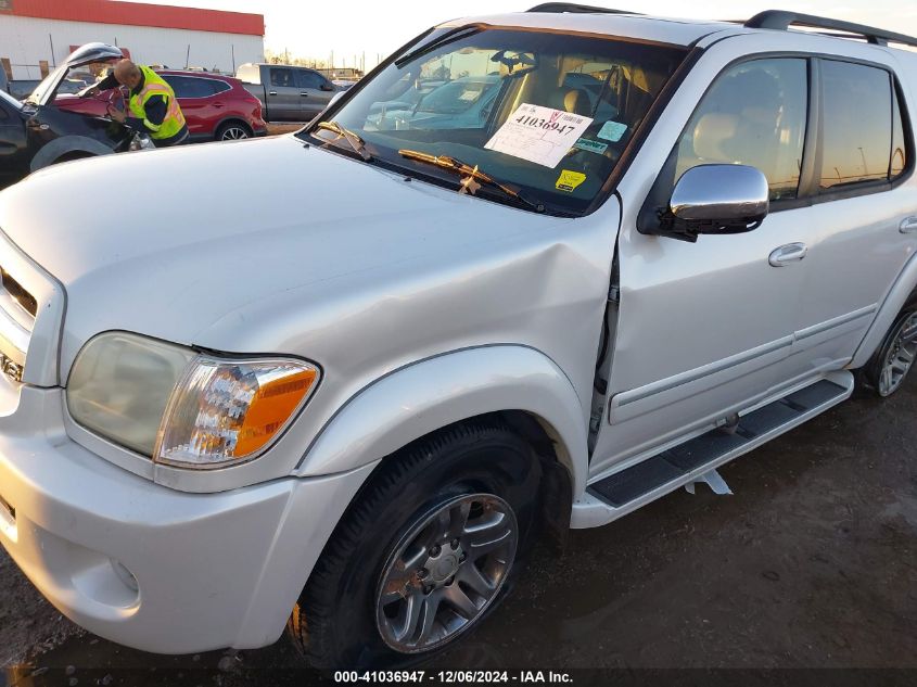 2007 Toyota Sequoia Limited V8 VIN: 5TDBT48A57S286469 Lot: 41036947