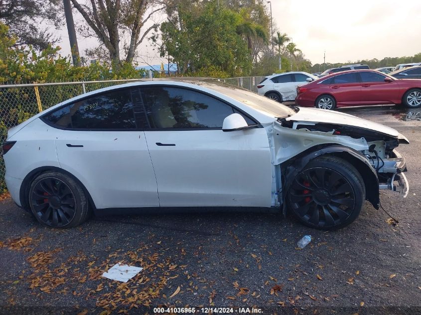 2023 Tesla Model Y Performance Dual Motor All-Wheel Drive VIN: 7SAYGDEF7PF902260 Lot: 41036965