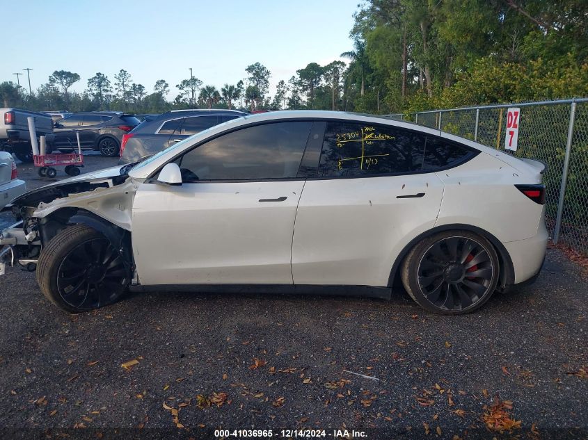 2023 Tesla Model Y Performance Dual Motor All-Wheel Drive VIN: 7SAYGDEF7PF902260 Lot: 41036965