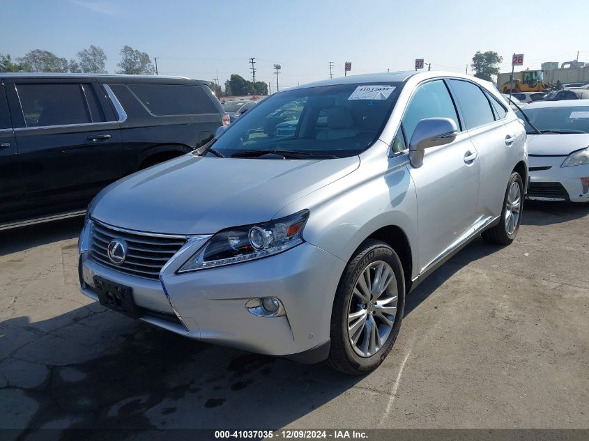 VIN JTJZB1BA1D2409659 2013 Lexus RX, 450H no.2