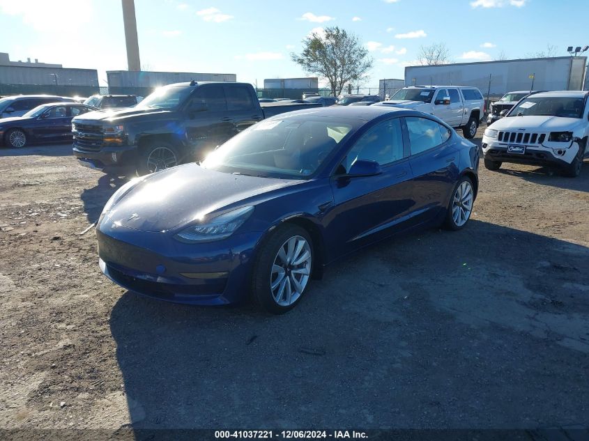 2018 Tesla Model 3 Long Range/Performance VIN: 5YJ3E1EB7JF121836 Lot: 41037221