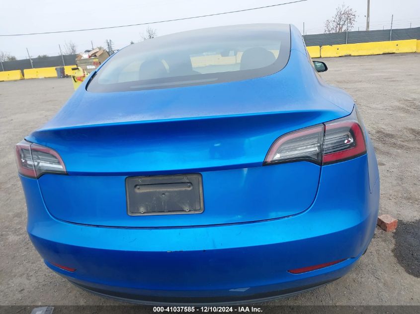 2021 Tesla Model 3 Standard Range Plus Rear-Wheel Drive VIN: 5YJ3E1EA3MF871276 Lot: 41037585