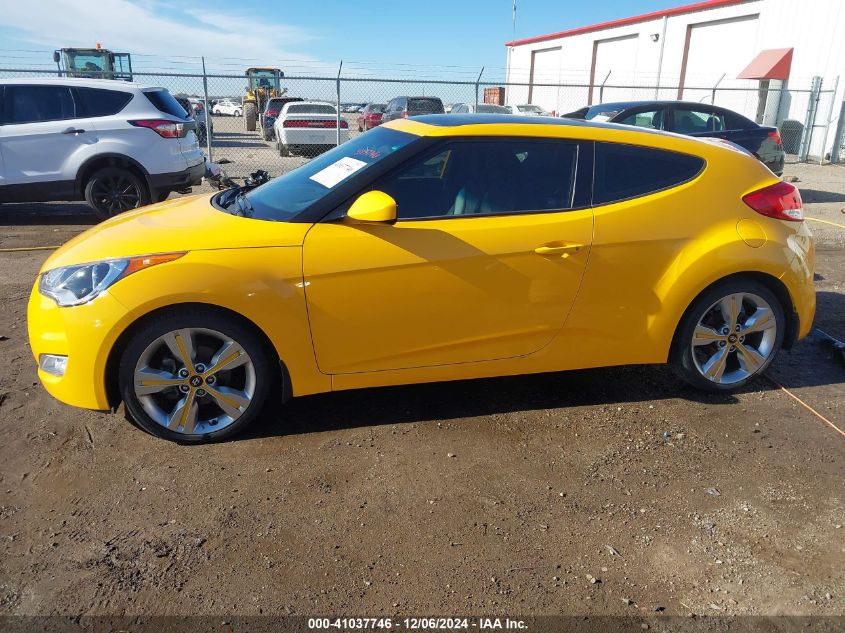 2016 Hyundai Veloster VIN: KMHTC6AD3GU278673 Lot: 41037746