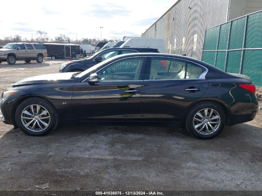 VIN JN1BV7AR9EM688552 2014 Infiniti Q50, Premium no.14