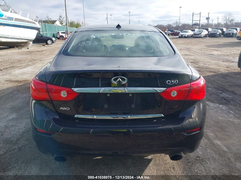 VIN JN1BV7AR9EM688552 2014 Infiniti Q50, Premium no.16