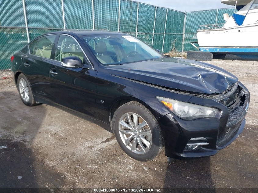 VIN JN1BV7AR9EM688552 2014 Infiniti Q50, Premium no.1