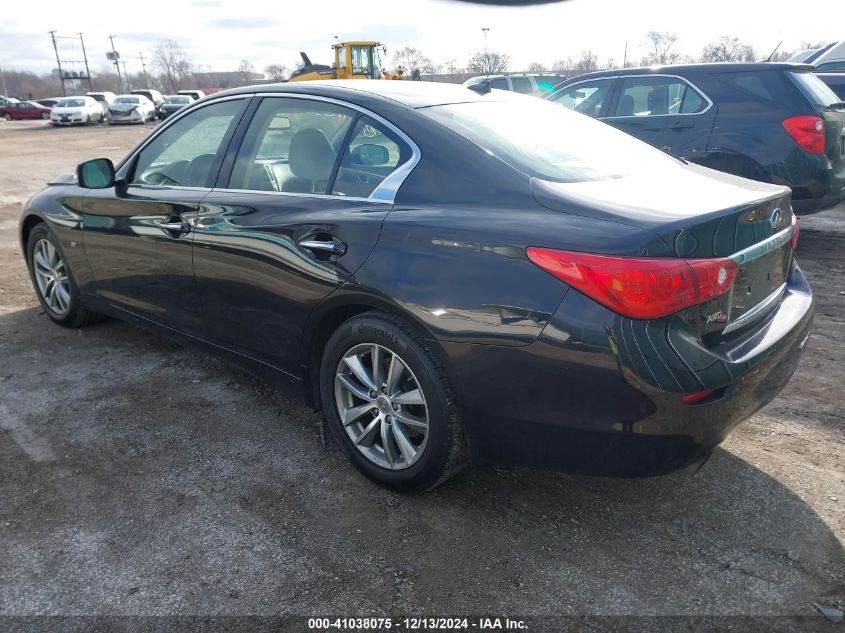 VIN JN1BV7AR9EM688552 2014 Infiniti Q50, Premium no.3