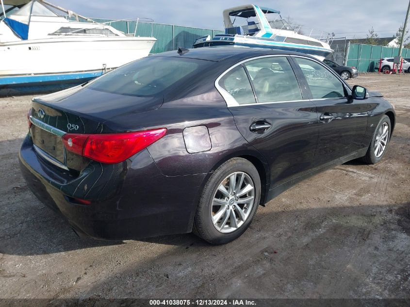 VIN JN1BV7AR9EM688552 2014 Infiniti Q50, Premium no.4