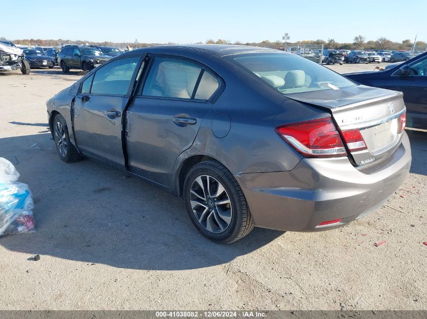 VIN 19XFB2F80DE050407 2013 Honda Civic, EX no.3