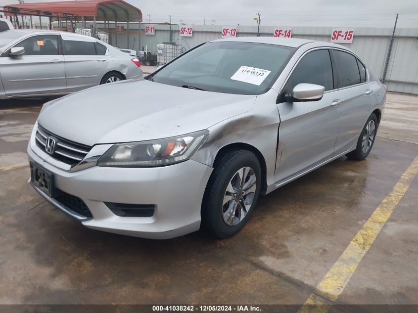 VIN 1HGCR2F36DA170557 2013 Honda Accord, LX no.2