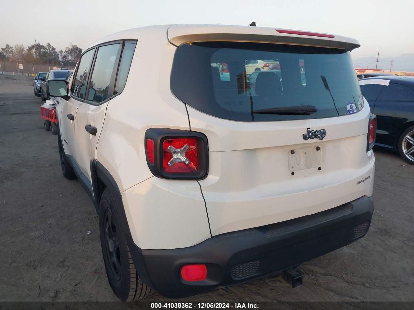 VIN ZACCJAAT2FPB46069 2015 Jeep Renegade, Sport no.3