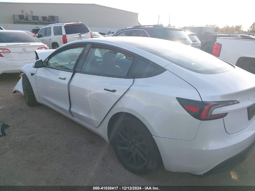 2024 Tesla Model 3 Long Range Dual Motor All-Wheel Drive/Rear-Wheel Drive VIN: 5YJ3E1EA2RF747460 Lot: 41038417