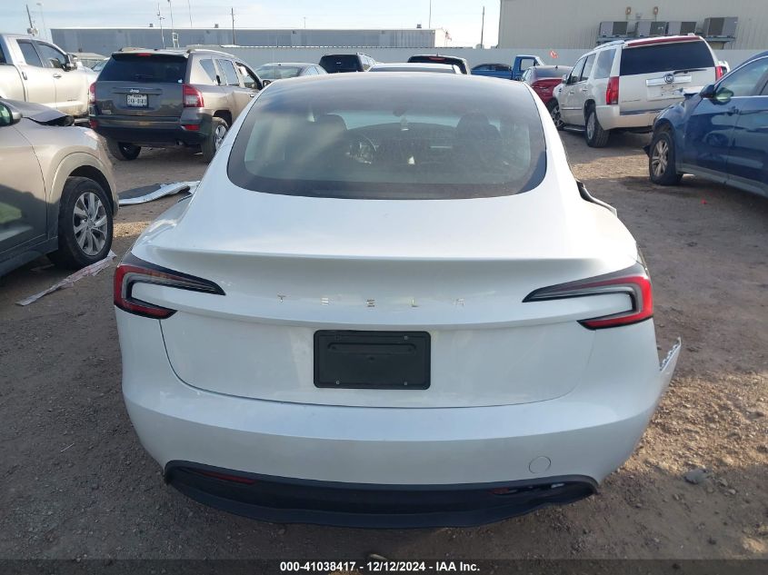 2024 TESLA MODEL 3 LONG RANGE DUAL MOTOR ALL-WHEEL DRIVE/REAR-WHEEL DRIVE - 5YJ3E1EA2RF747460