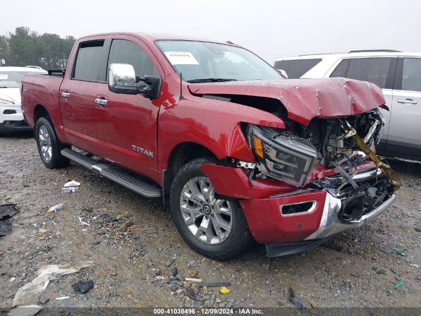 2021 Nissan Titan Sl 4X4 VIN: 1N6AA1ED9MN510422 Lot: 41038496