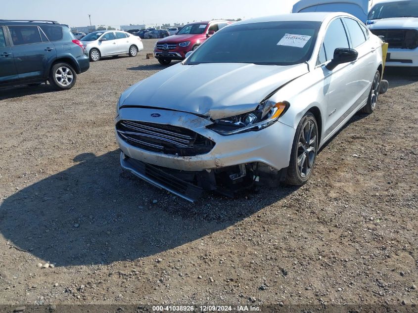 VIN 3FA6P0LU3JR219840 2018 Ford Fusion, Hybrid SE no.6