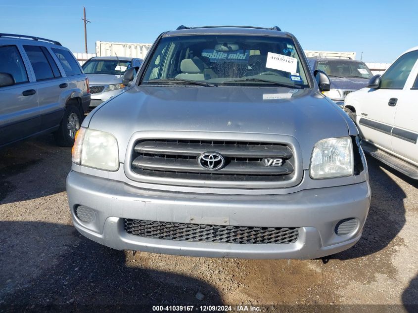 2002 Toyota Sequoia Sr5 V8 VIN: 5TDZT34A62S130643 Lot: 41039167