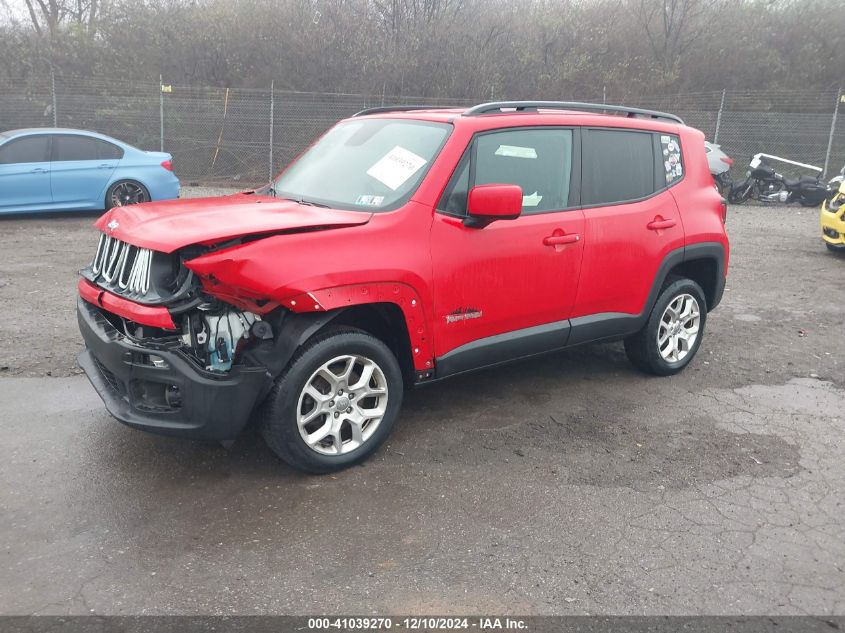 VIN ZACCJBBB4HPF33611 2017 Jeep Renegade, Latitude 4X4 no.2