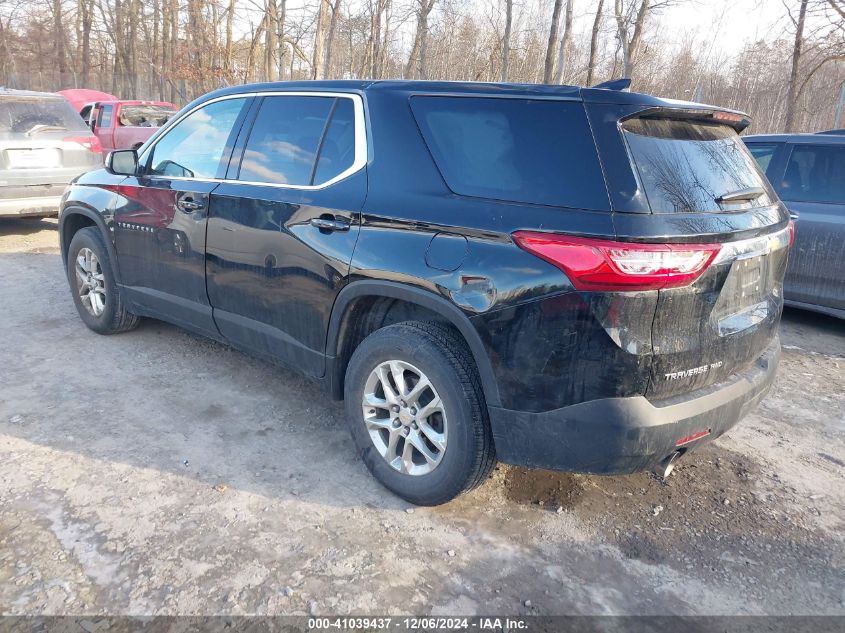 VIN 1GNEVFKW2LJ252057 2020 Chevrolet Traverse, Awd Ls no.3