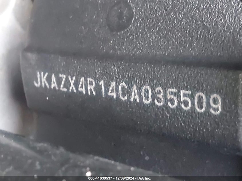 2012 KAWASAKI ZX600 R - JKAZX4R14CA035509