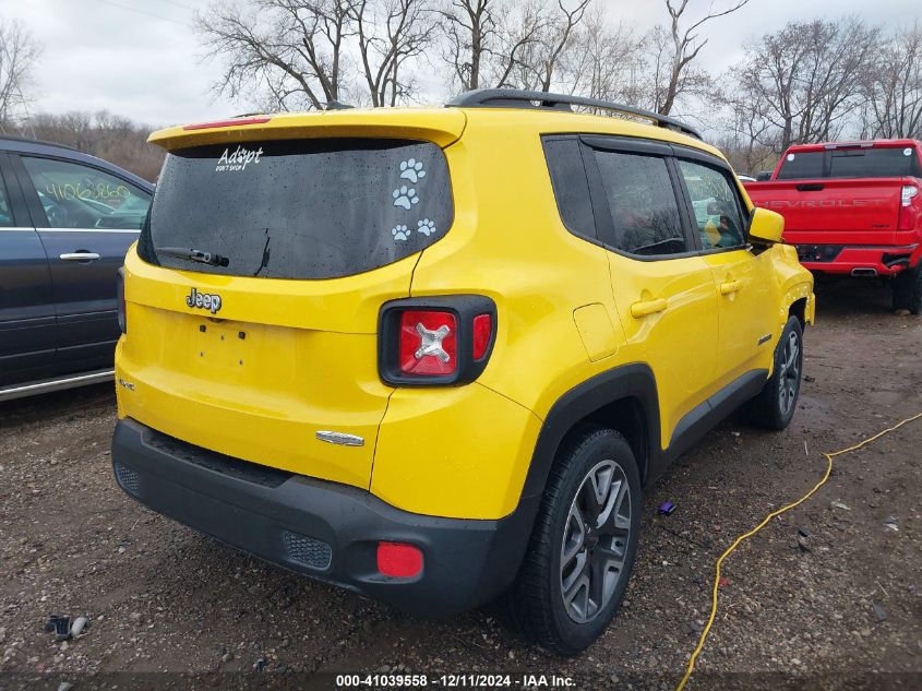 VIN ZACCJBBB1HPG10385 2017 Jeep Renegade, Latitude 4X4 no.4