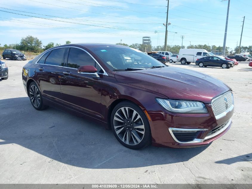 VIN 3LN6L5F94JR619430 2018 LINCOLN MKZ no.1