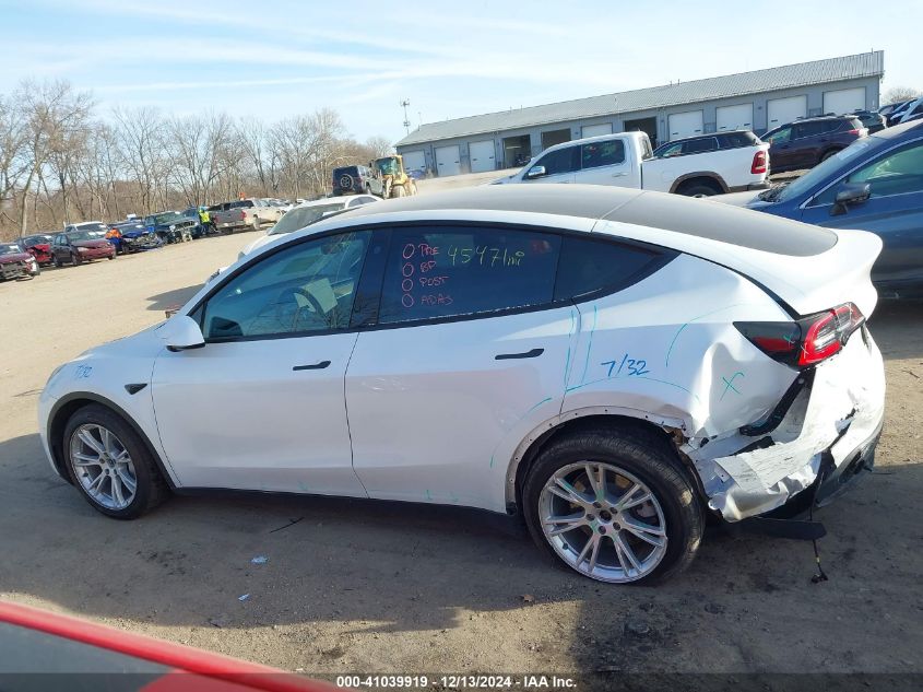 2021 Tesla Model Y Long Range Dual Motor All-Wheel Drive VIN: 5YJYGDEE1MF074948 Lot: 41039919