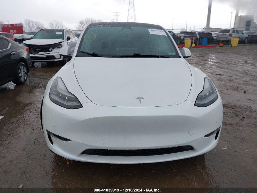 2021 Tesla Model Y Long Range Dual Motor All-Wheel Drive VIN: 5YJYGDEE1MF074948 Lot: 41039919