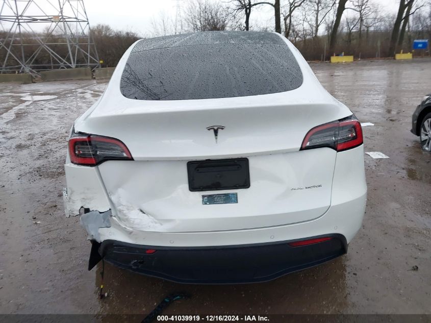 2021 Tesla Model Y Long Range Dual Motor All-Wheel Drive VIN: 5YJYGDEE1MF074948 Lot: 41039919