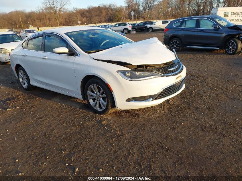 VIN 1C3CCCAB2FN643407 2015 Chrysler 200, Limited no.1