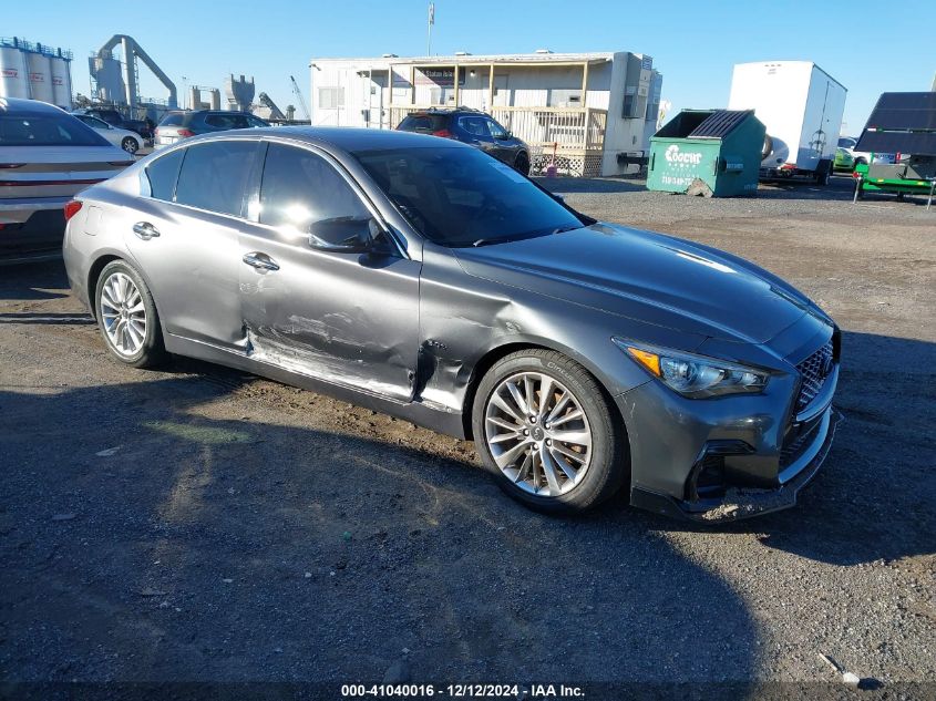 VIN JN1CV7AR8JM280798 2018 Infiniti Q50, 2.0T Luxe no.1