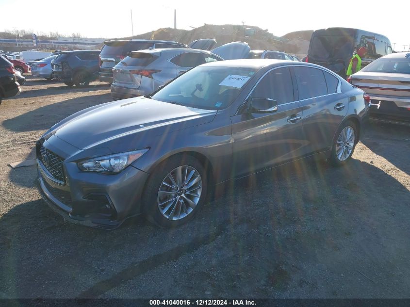 VIN JN1CV7AR8JM280798 2018 Infiniti Q50, 2.0T Luxe no.2