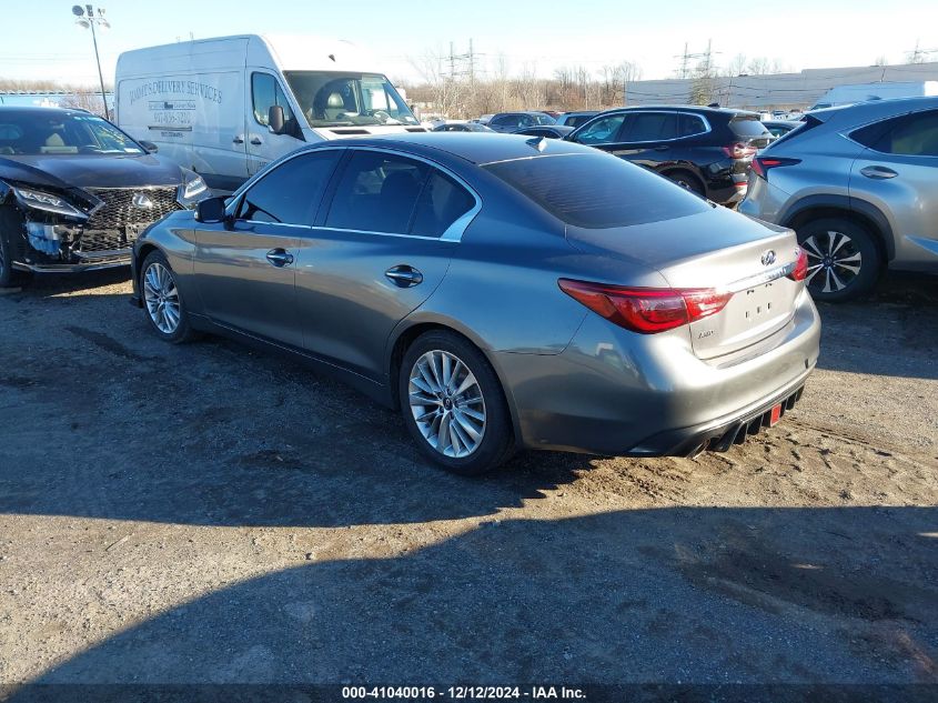 VIN JN1CV7AR8JM280798 2018 Infiniti Q50, 2.0T Luxe no.3