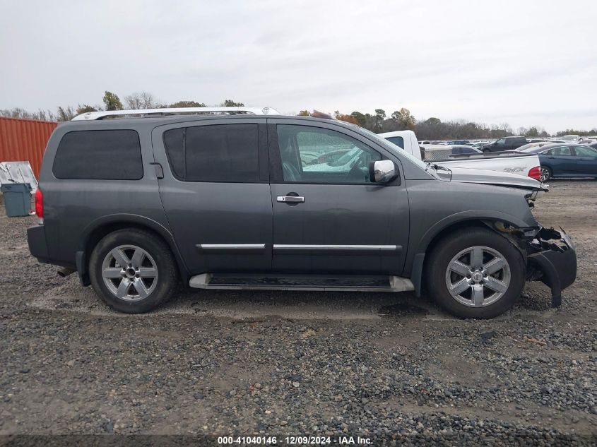 2010 Nissan Armada Platinum VIN: 5N1BA0NF8AN615706 Lot: 41040146