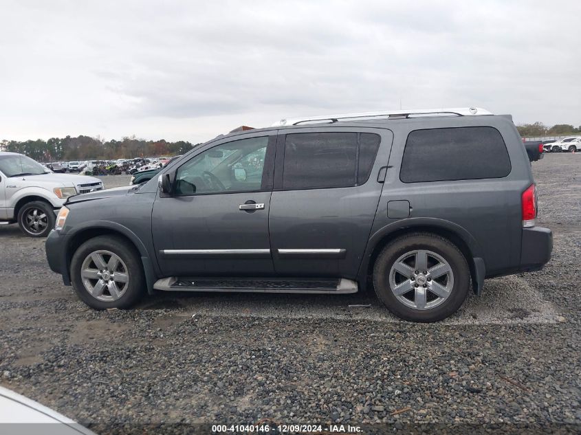 2010 Nissan Armada Platinum VIN: 5N1BA0NF8AN615706 Lot: 41040146