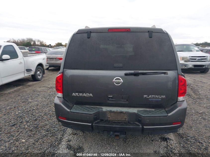 2010 Nissan Armada Platinum VIN: 5N1BA0NF8AN615706 Lot: 41040146