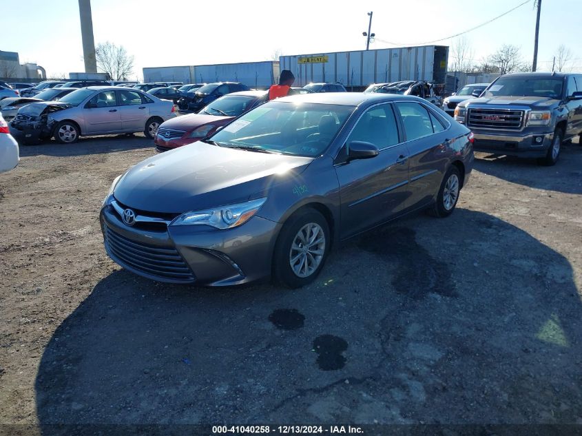 VIN 4T4BF1FK0FR514603 2015 Toyota Camry, LE no.2