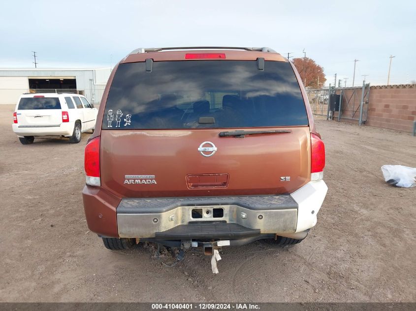 2004 Nissan Armada Se/Le VIN: 5N1AA08B64N742091 Lot: 41040401